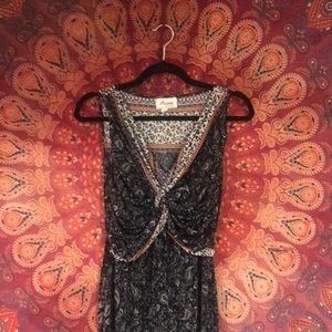 Dark blue maxi dress